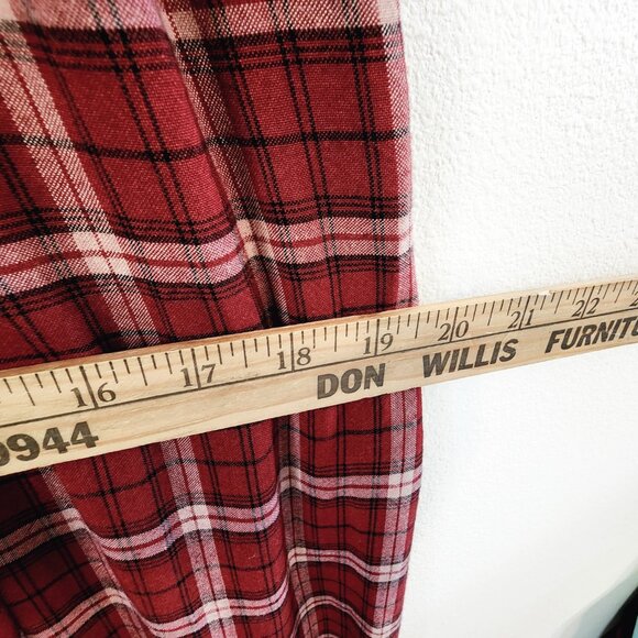 Vtg Embroidered Tie Dye Plaid Empire Waist Short Sleeve Maxi Dress Sz S Boho Y2K - Picture 15 of 16